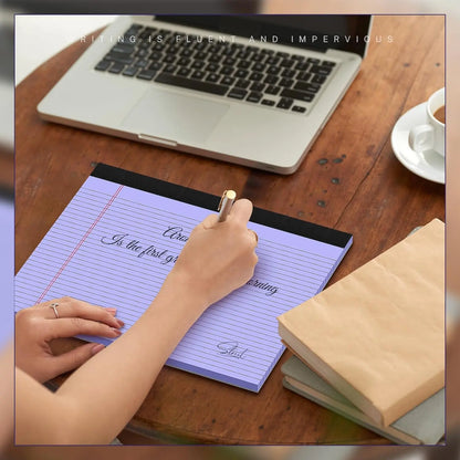 TYIIPLUS™ Color Legal Writing Pads – Wide Landscape Notepads with Perforated Pages, Thick Backing & No-Bleed Paper