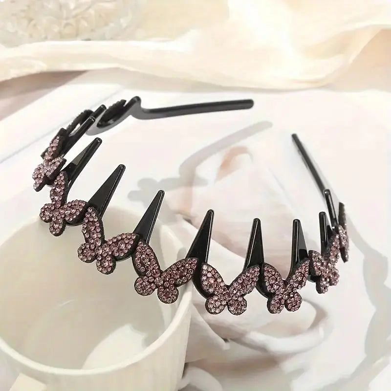 TYIIPLUS™ Crystal Butterfly Hair Hoop Headband