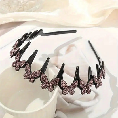 TYIIPLUS™ Crystal Butterfly Hair Hoop Headband