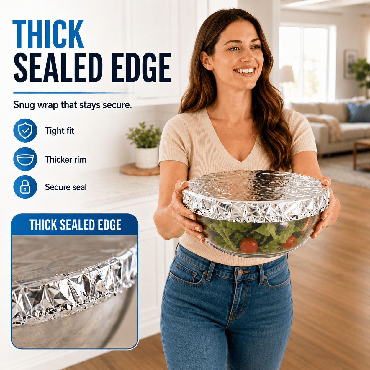 Reusable Foil Food Covers – Airtight Freshness & Bug Protection