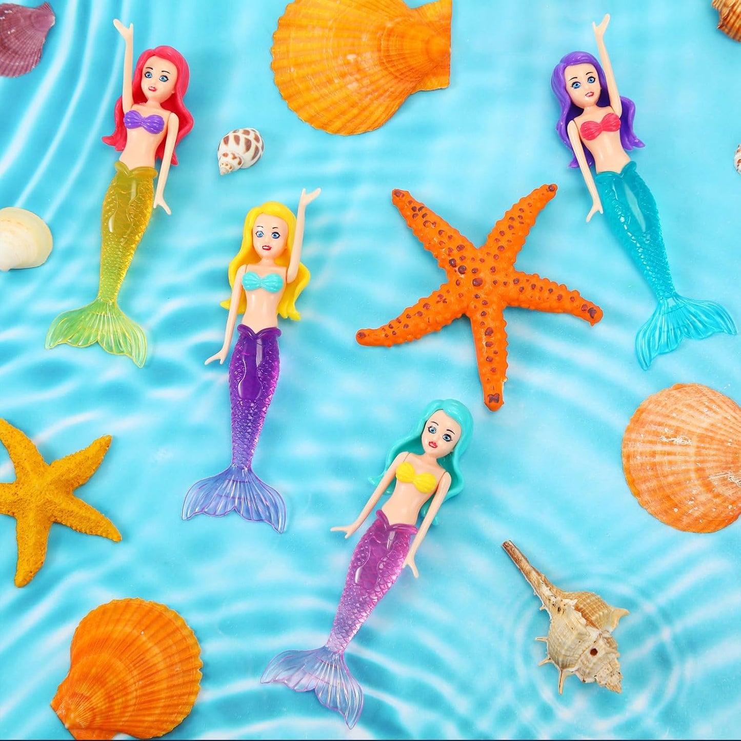 TYIIPLUS™ Colorful Mermaid Dive Toys Set (4-Pack)