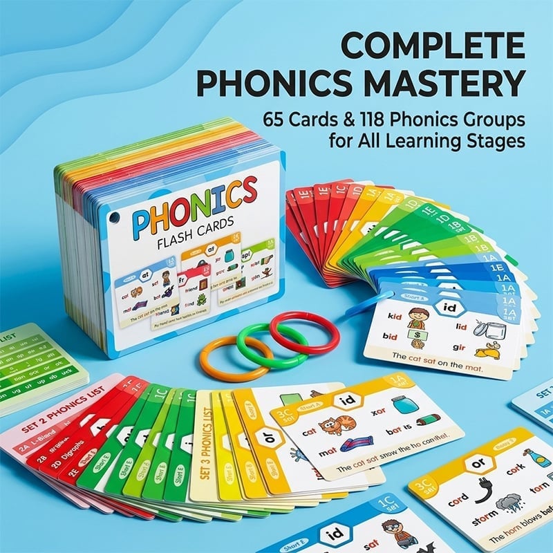 Phonics Flashcards Set