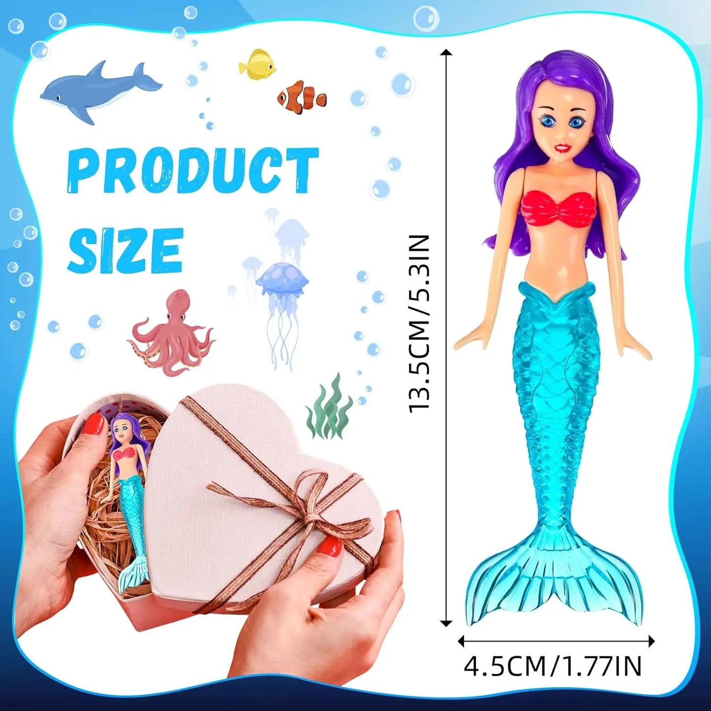 TYIIPLUS™ Colorful Mermaid Dive Toys Set (4-Pack)