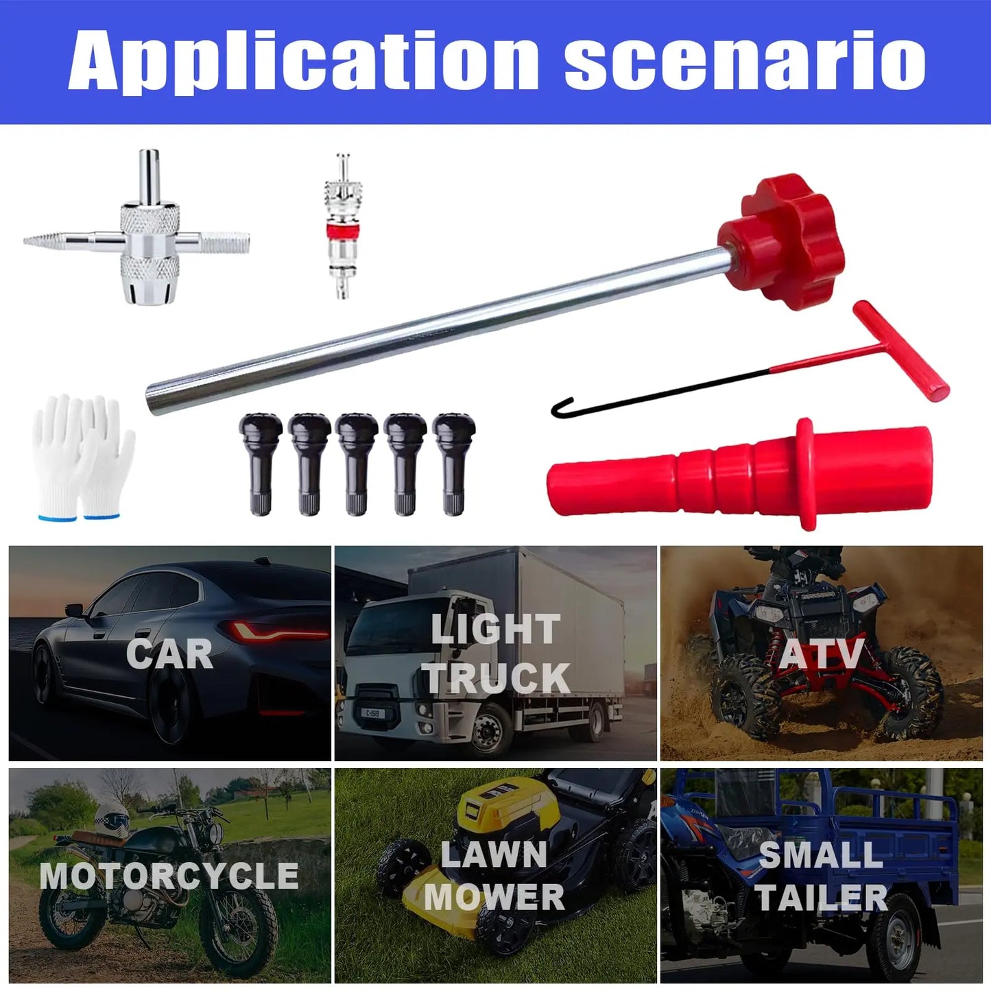 TYIIPLUS™ 14-Piece Set Quick Change Tire Valve Tool Kit