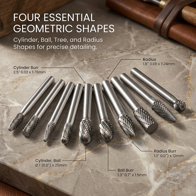 TYIIPLUS™ Tungsten Carbide Rotary Burr Set