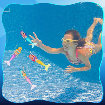 TYIIPLUS™ Colorful Mermaid Dive Toys Set (4-Pack)