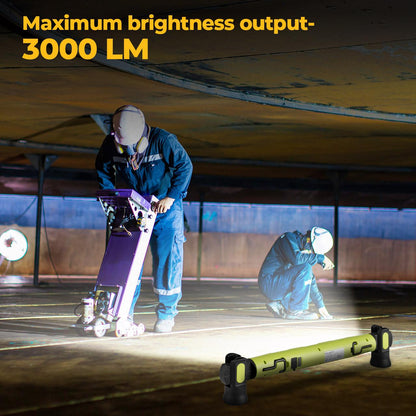 TYIIPLUS™ 3000LM Rechargeable Under Hood Work Light Bar with Magnetic Base & Hooks