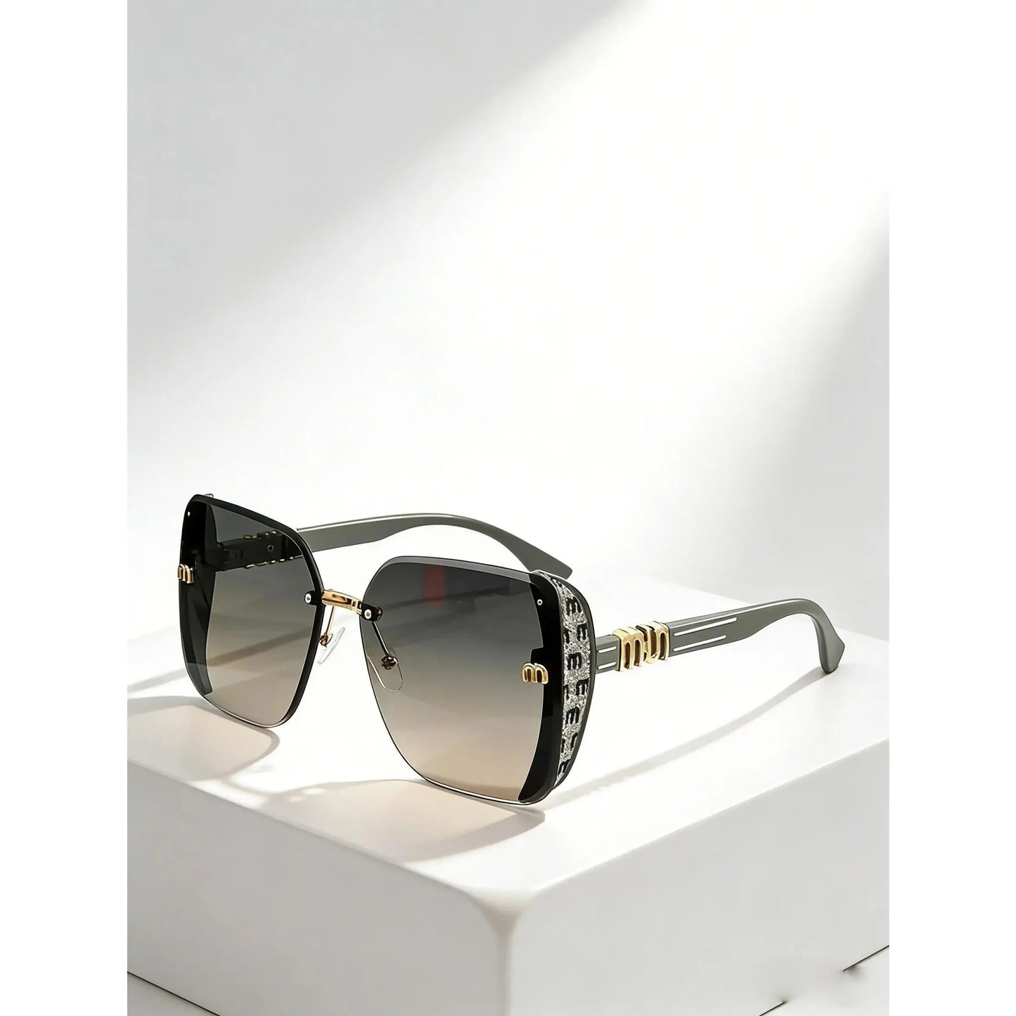 TYIIPLUS™ Oversized Rimless Square Sunglasses