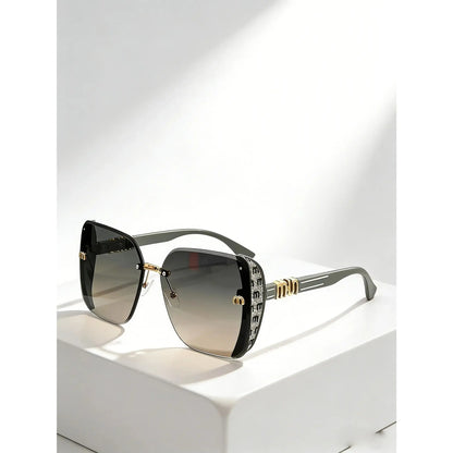 TYIIPLUS™ Oversized Rimless Square Sunglasses