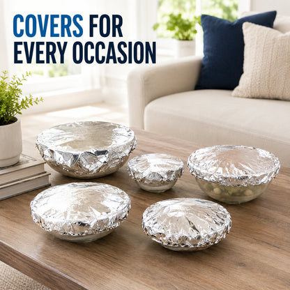 Reusable Foil Food Covers – Airtight Freshness & Bug Protection