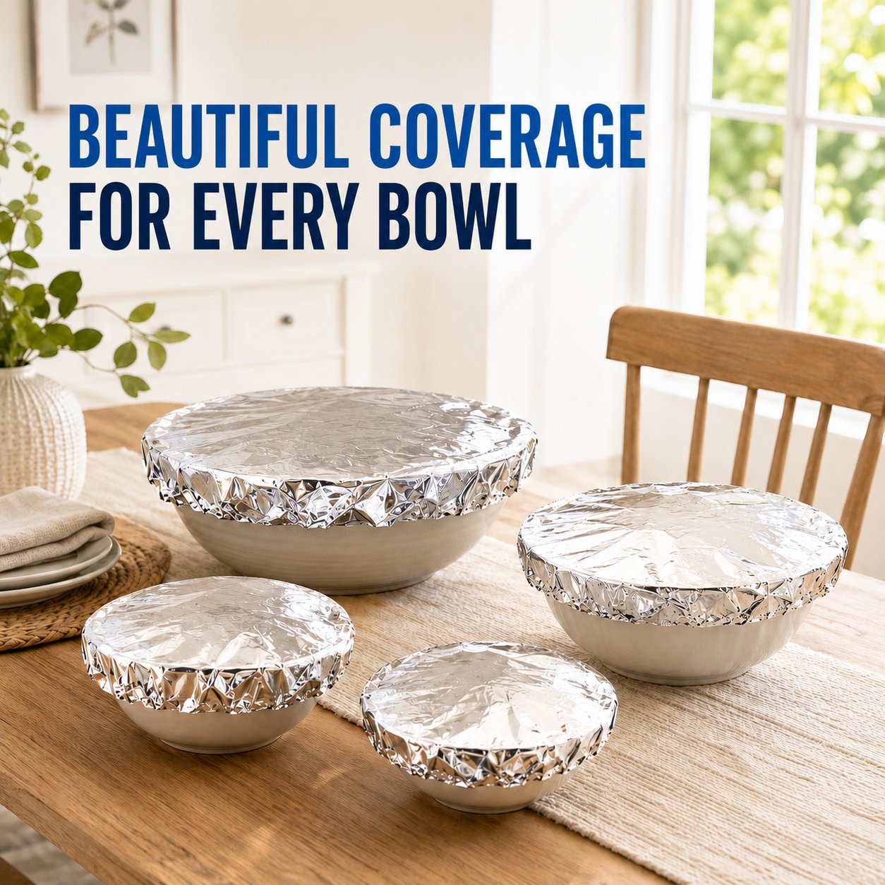 Reusable Foil Food Covers – Airtight Freshness & Bug Protection