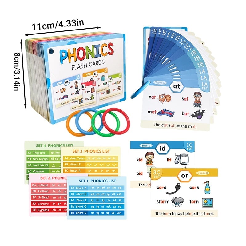 Phonics Flashcards Set