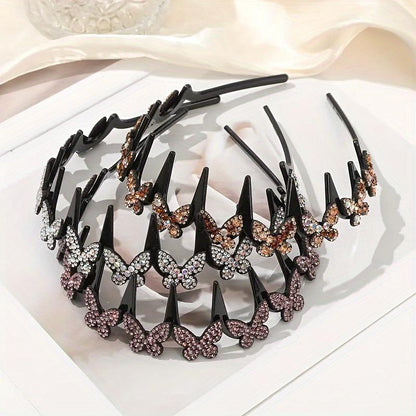 TYIIPLUS™ Crystal Butterfly Hair Hoop Headband