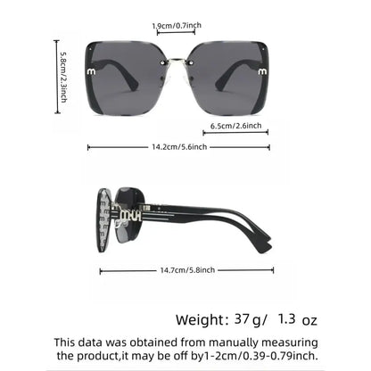 TYIIPLUS™ Oversized Rimless Square Sunglasses
