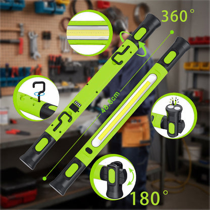 TYIIPLUS™ 3000LM Rechargeable Under Hood Work Light Bar with Magnetic Base & Hooks