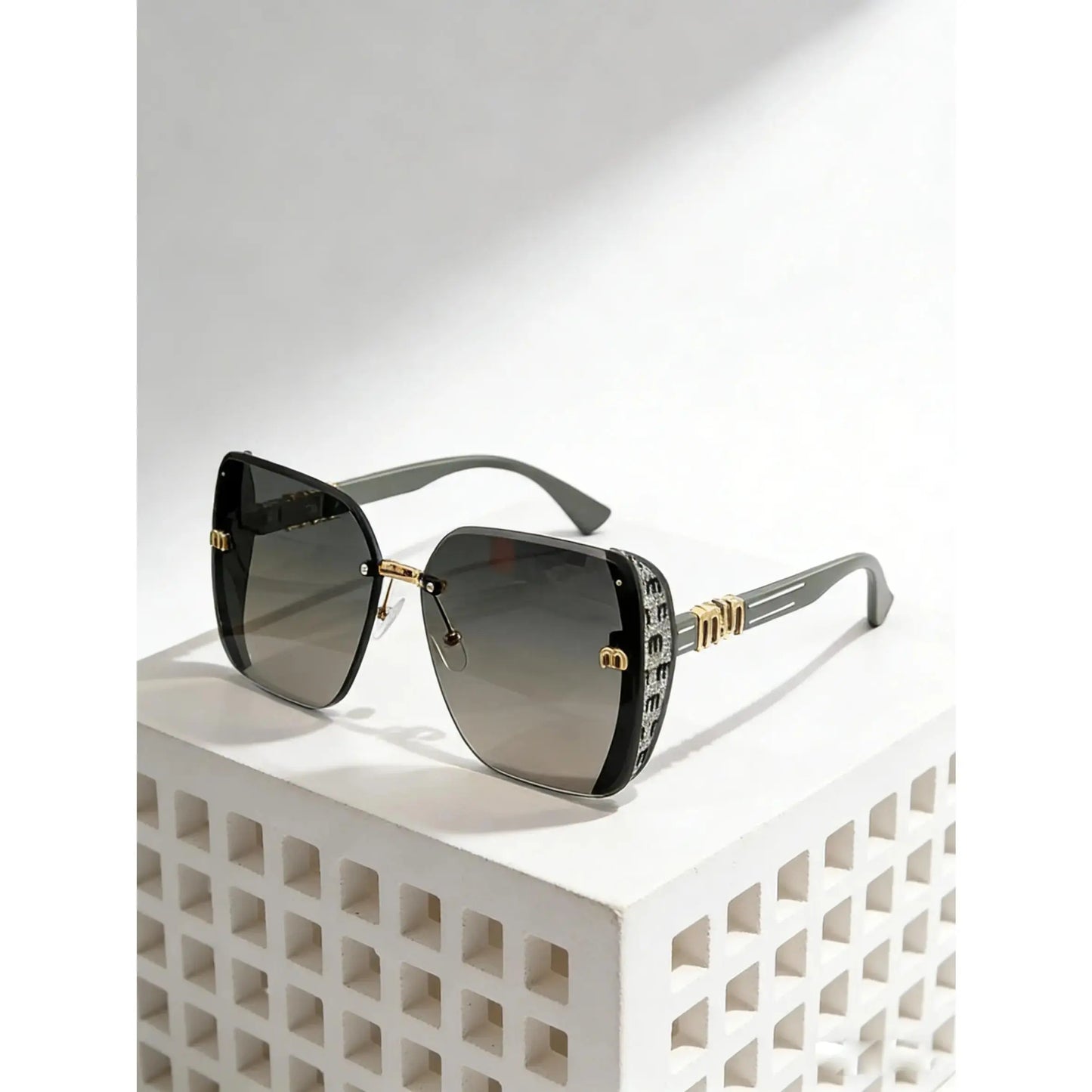 TYIIPLUS™ Oversized Rimless Square Sunglasses
