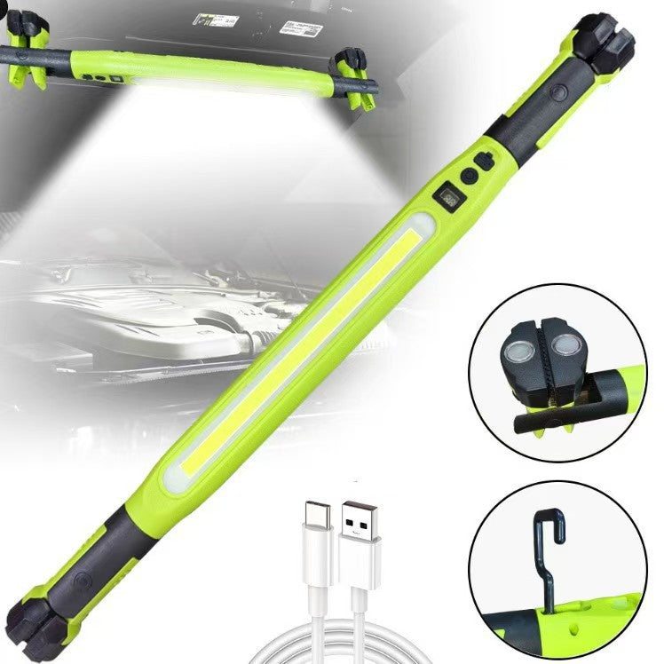 TYIIPLUS™ 3000LM Rechargeable Under Hood Work Light Bar with Magnetic Base & Hooks