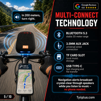 Waterproof Bicycle Bluetooth Speaker with Mounting Bracket