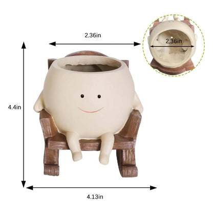 Smiley Face Planter Pot