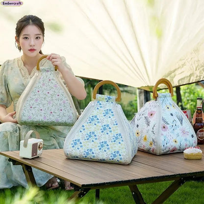 🌿 Foldable Waterproof Picnic Blanket with Carry Handle – Thick Padded Outdoor Mat for Beach, Camping & Travel
