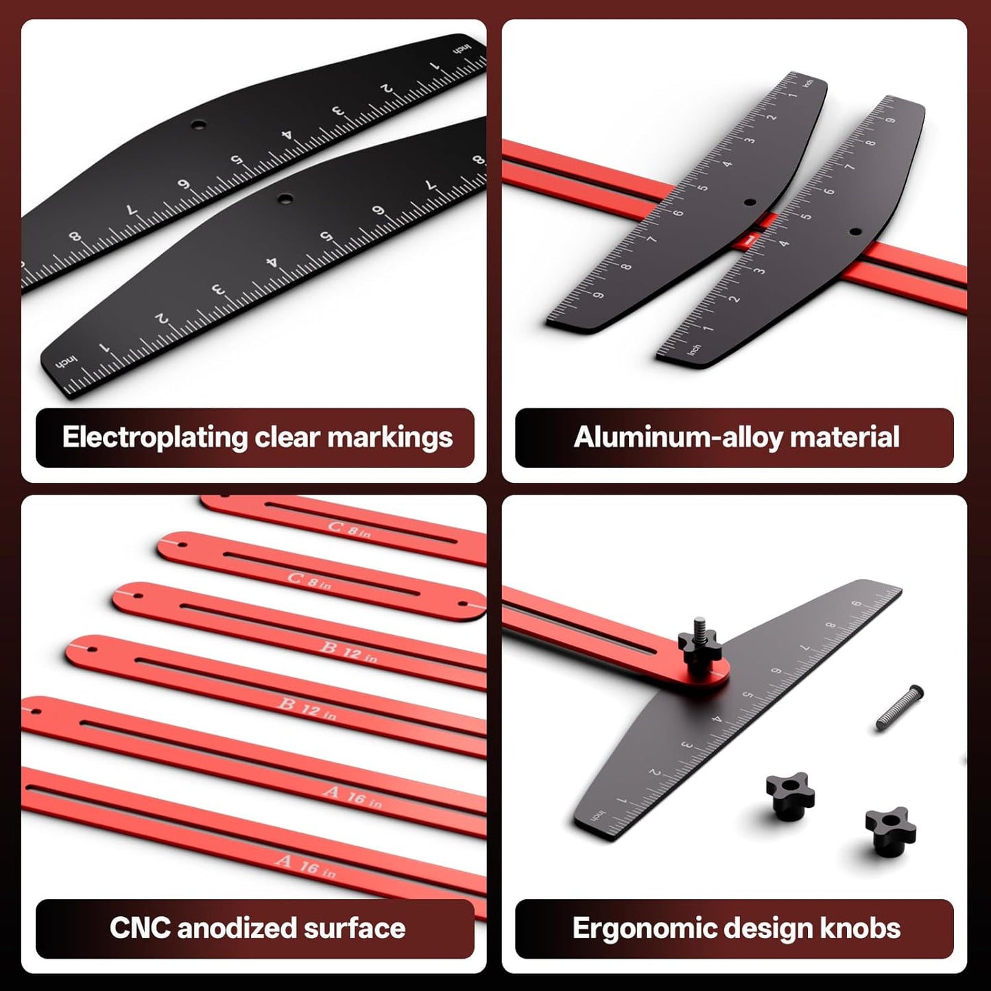 Professional Adjustable Stair Tread Template Tool Set