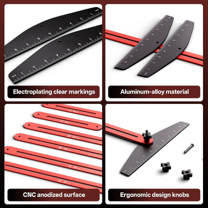 Professional Adjustable Stair Tread Template Tool Set