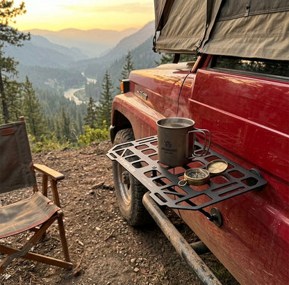 Heavy-Duty Magnetic Vehicle Side Table | Portable Grid Camp Desk