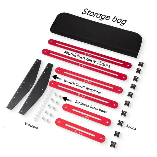 Professional Adjustable Stair Tread Template Tool Set