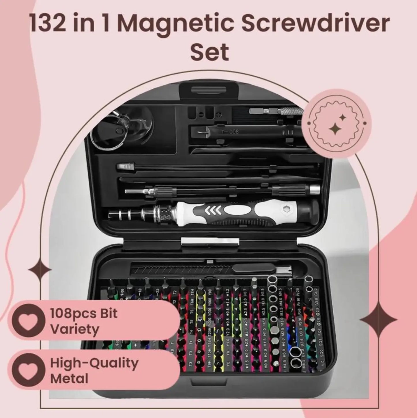 🛠️ 132-in-1 Precision Screwdriver Tool Kit