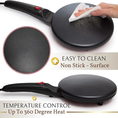 TYIIPLUS Portable 8-Inch Nonstick Electric Crepe Maker