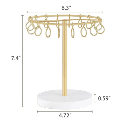 Claw Clip Organizer with 16 Metal Hooks