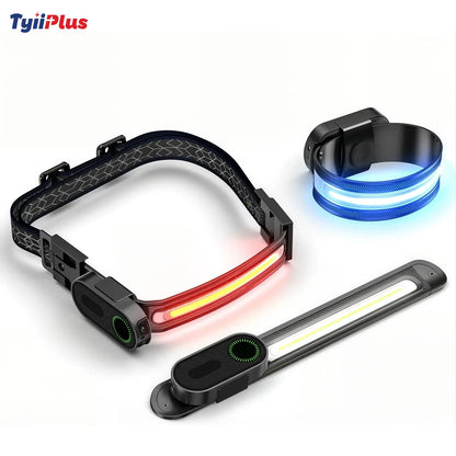 Ultra-Flexible 3-in-1 LED Work Light: Motion Sensor, Magnetic Base & Wearable Light