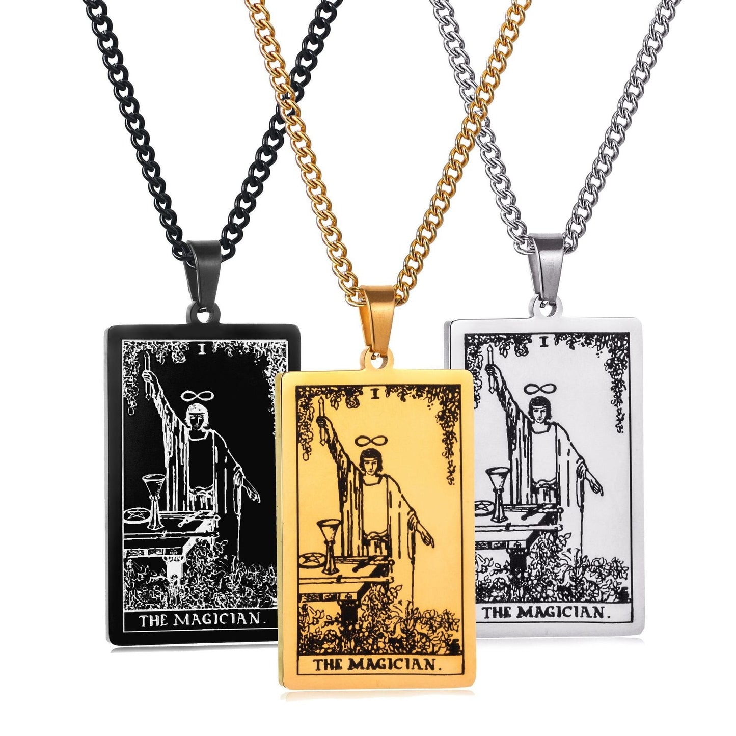 🔮 Mystical Tarot Card Pendant Necklace