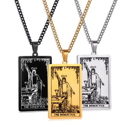 🔮 Mystical Tarot Card Pendant Necklace