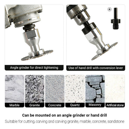 Professional 50mm (2") Diamond Grinding & Cutting Disc with RemovabIe FIange for Tile & Stone
