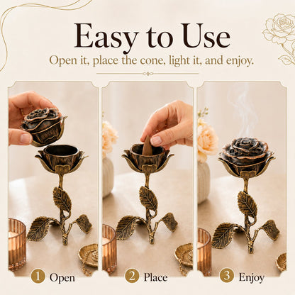 🌹Vintage Rose Incense Burner