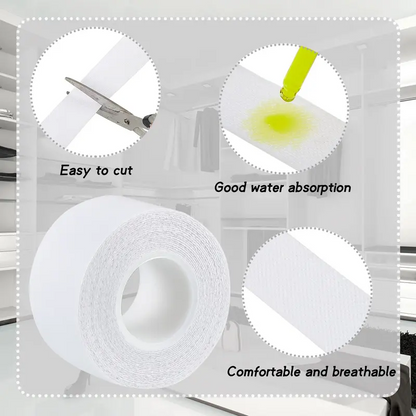 2 Rolls Invisible Sweat Pads & Collar Protectors for Shirts – Unisex Sweat Guard