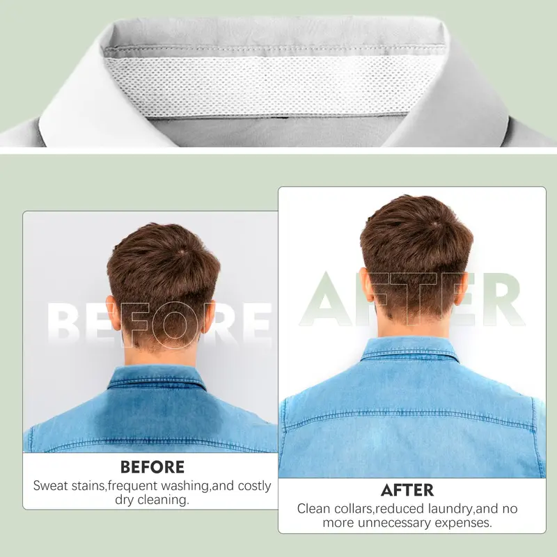 2 Rolls Invisible Sweat Pads & Collar Protectors for Shirts – Unisex Sweat Guard