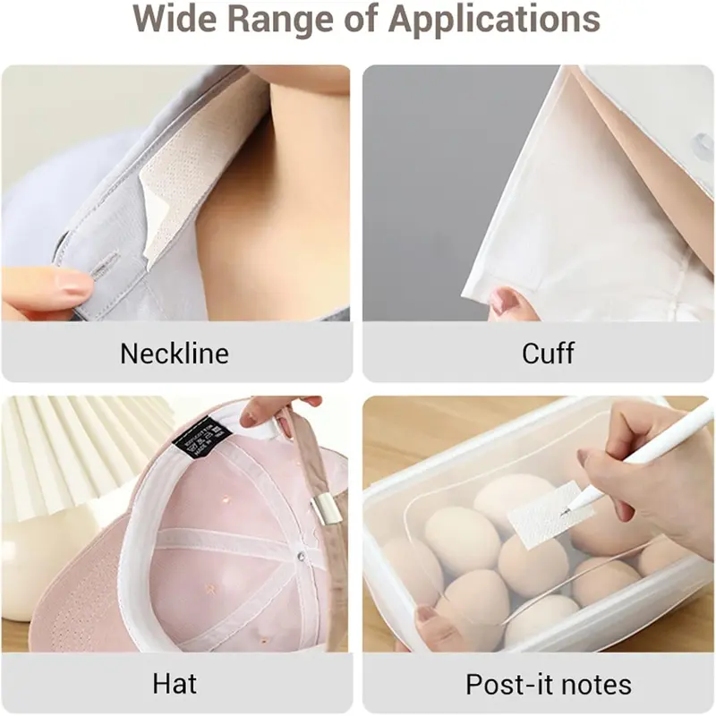 2 Rolls Invisible Sweat Pads & Collar Protectors for Shirts – Unisex Sweat Guard