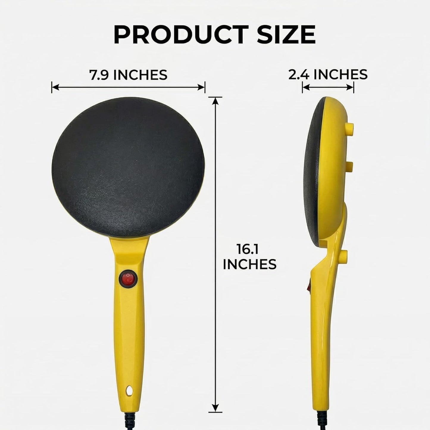 TYIIPLUS Portable 8-Inch Nonstick Electric Crepe Maker