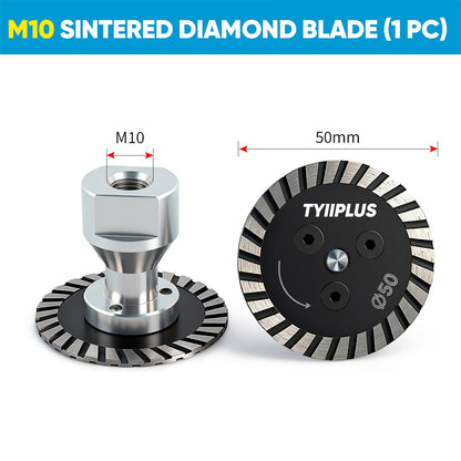 Professional 50mm (2") Diamond Grinding & Cutting Disc with RemovabIe FIange for Tile & Stone