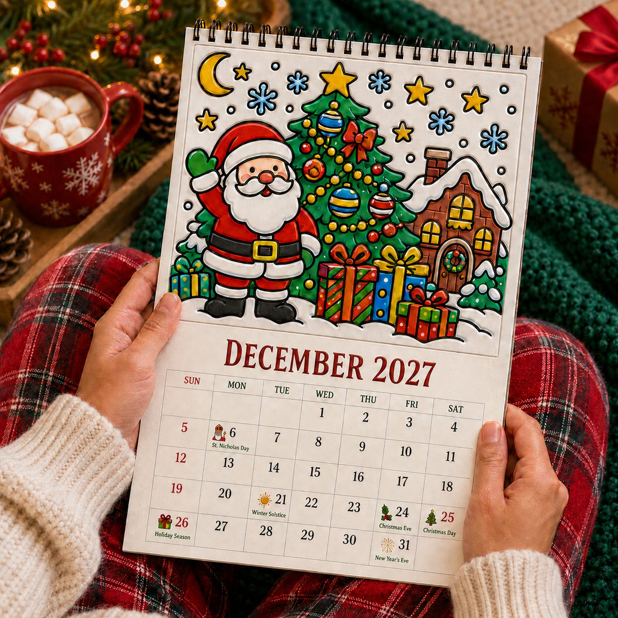 🎨Color Your Year 2027: Creative Coloring Calendarr📅