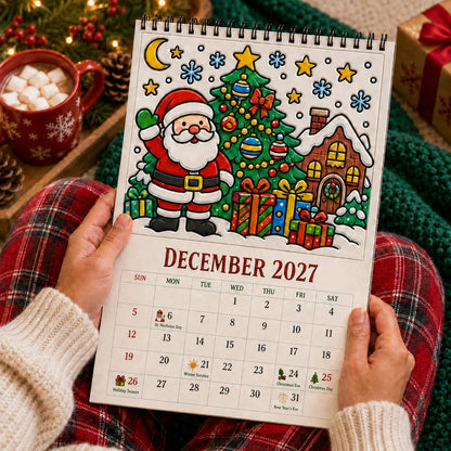 🎨Color Your Year 2027: Creative Coloring Calendarr📅