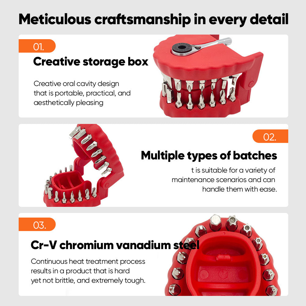 Tyiiplus™ Multifunctional Tooth-Shaped Screwdriver Set