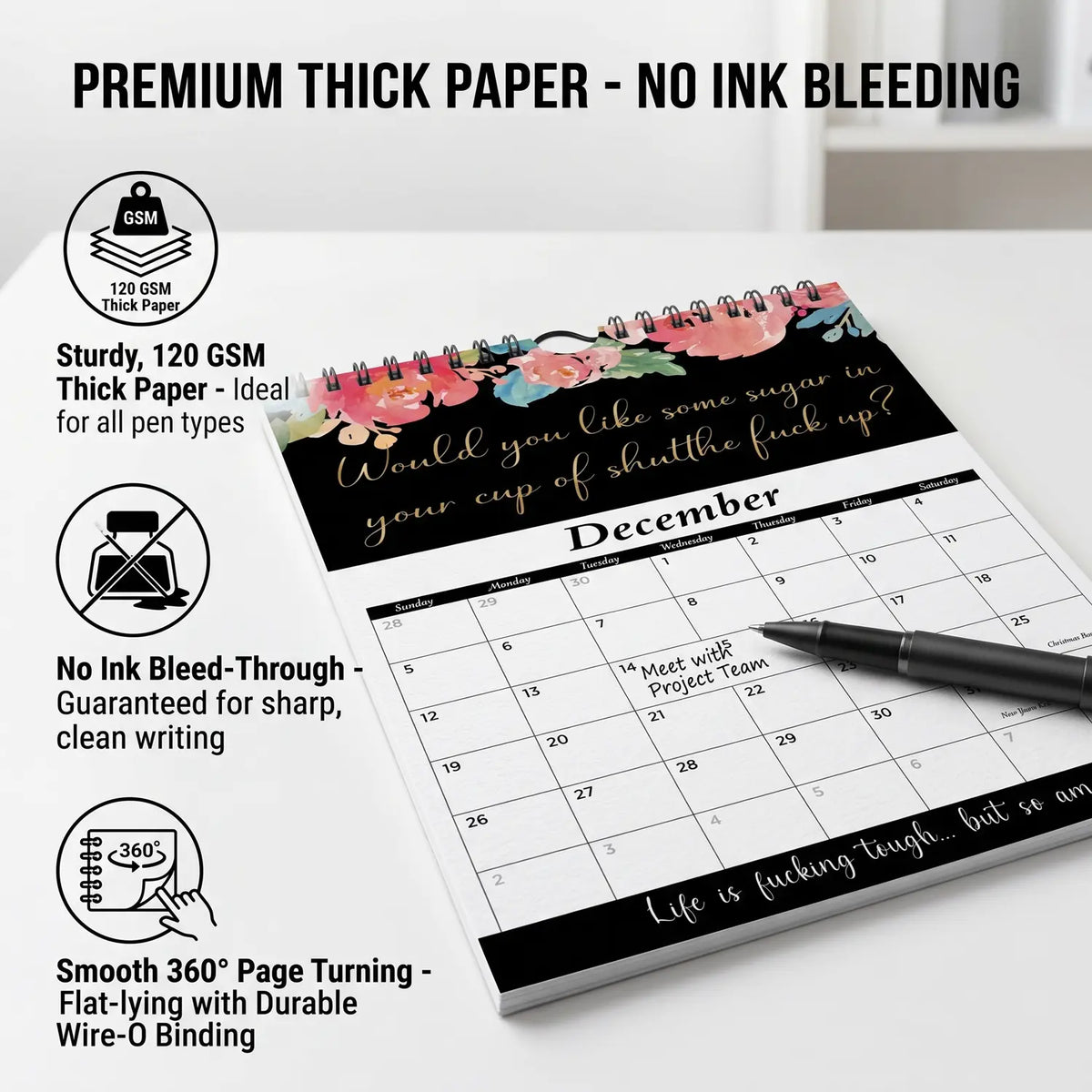 Fuck It 2027 Calendar for Tired-Ass Women