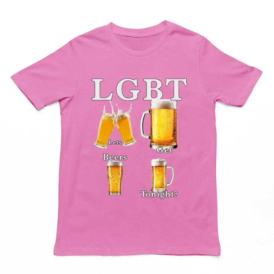 😂🍻LGBT – Let's Get Beers Tonight T-Shirt