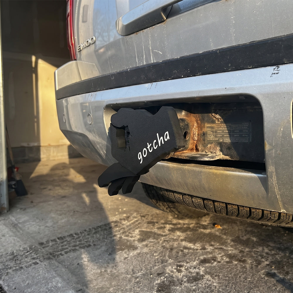 👌😎Gotcha Trailer Hitch Cover – Funny OK Hand Design