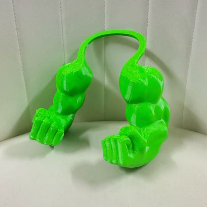 Creative Green Giant Muscle Arm Cat Toy