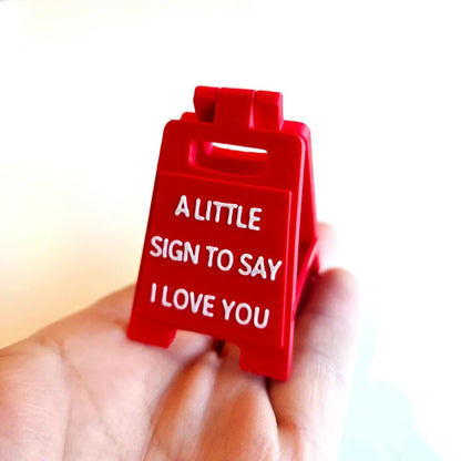 Romantic Message Sign: 'I Fell For You' | Long Distance Gift | Surprise Present