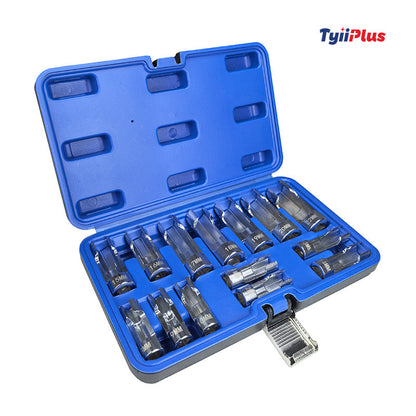 Tyiiplus™ 14PCS Diesel Injector Fuel Line Socket Set – 8-22mm Flare Nut Sockets